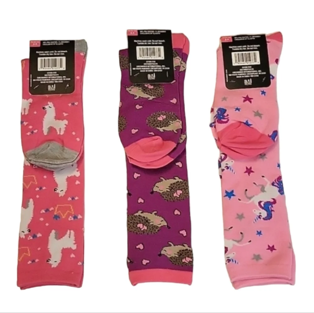 NEW 3 Pair Beverly Hills Polo Club Knee High Socks